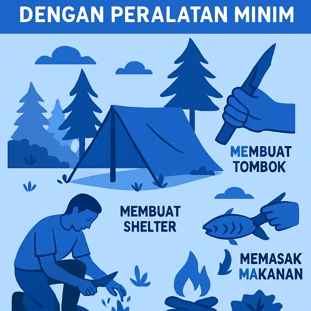 Cara Bertahan Hidup di Hutan dengan Peralatan Minim