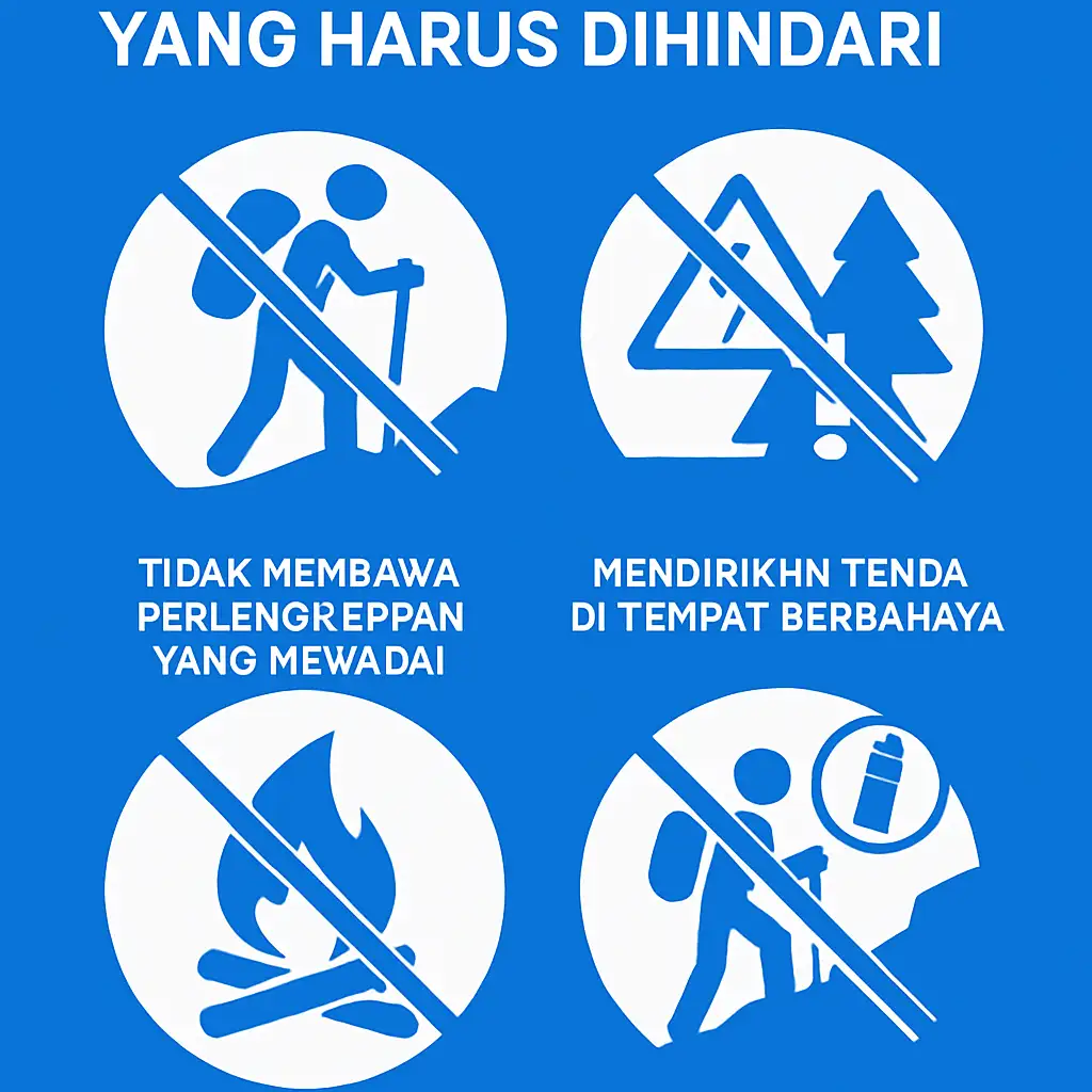 Kesalahan Umum Saat Mendaki yang Harus Dihindari