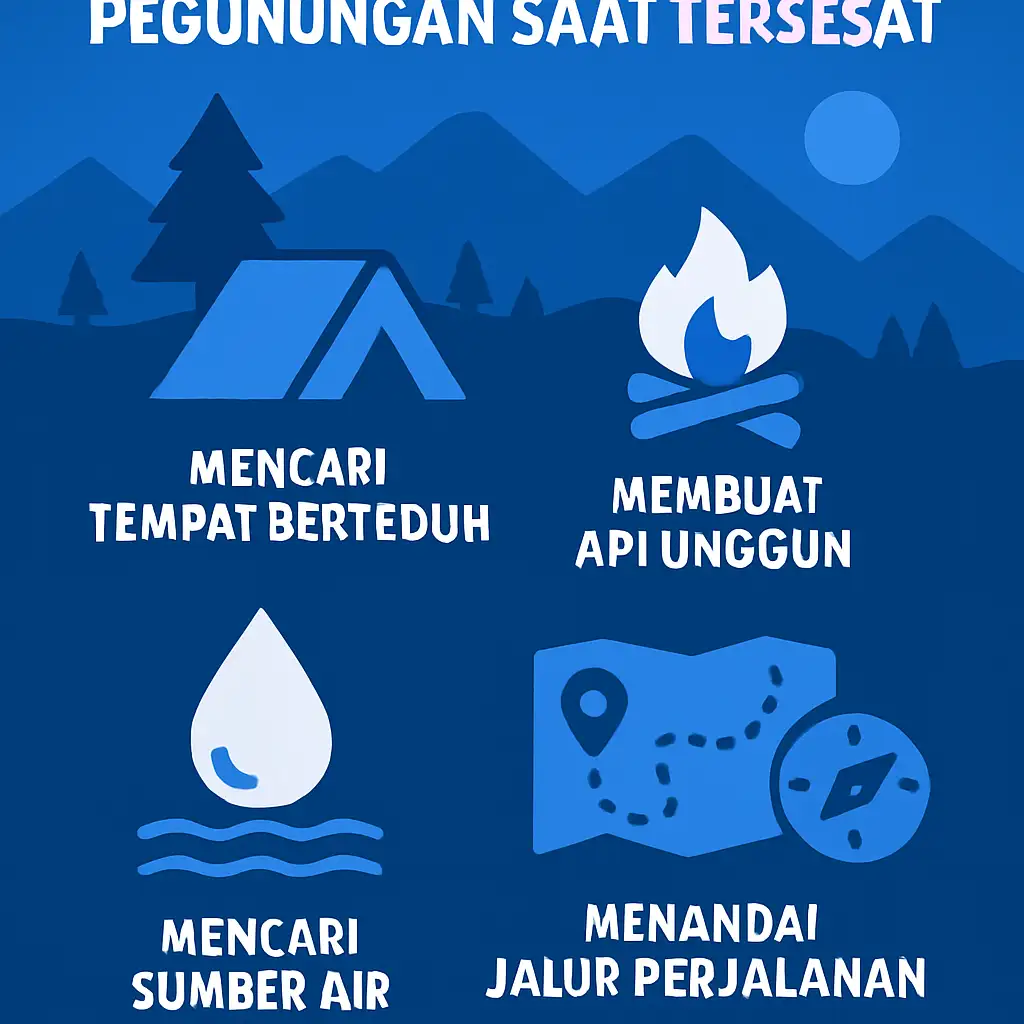 Strategi Bertahan Hidup di Pegunungan Saat Tersesat